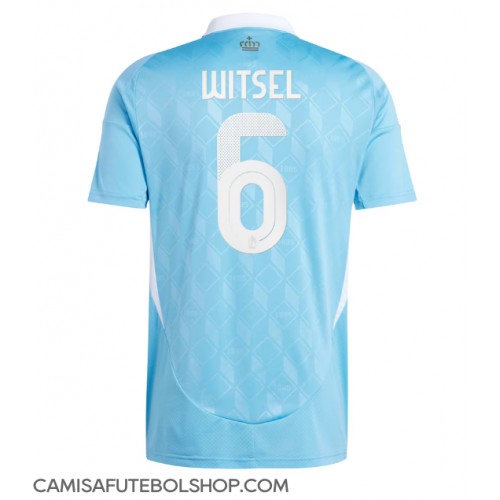Camisa de time de futebol Bélgica Axel Witsel #6 Replicas 2º Equipamento Europeu 2024 Manga Curta